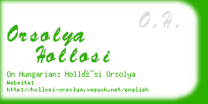 orsolya hollosi business card